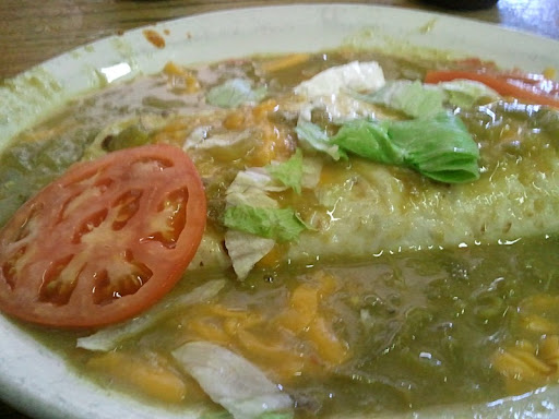 Green Chile Breakfast Burrito at the Durango Diner