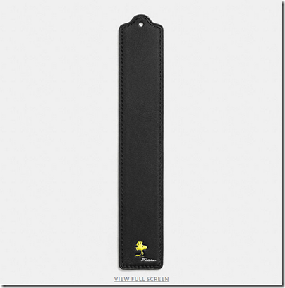 COACH X Peanuts leather bookmark - USD 30 - black 02