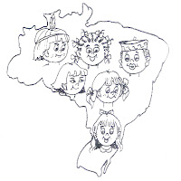 MAPA DO BRASIL PARA COLORIR