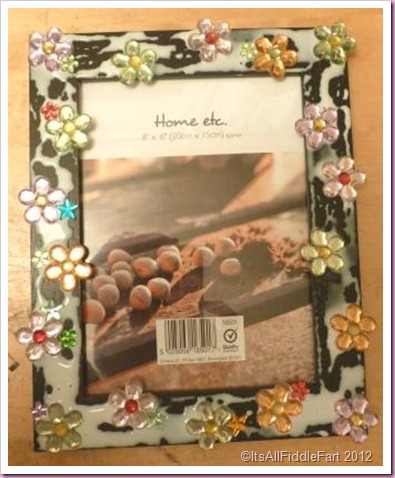 jewelled photo frame. jewelled photo frame.