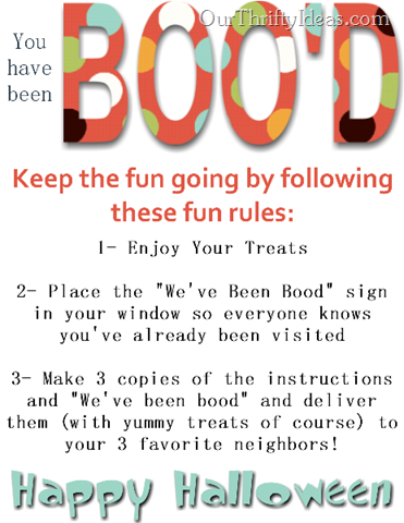 "You've Been Boo'd" printables from www.OurThriftyIdeas.com "You've Been Boo'd" printables from www.OurThriftyIdeas.com