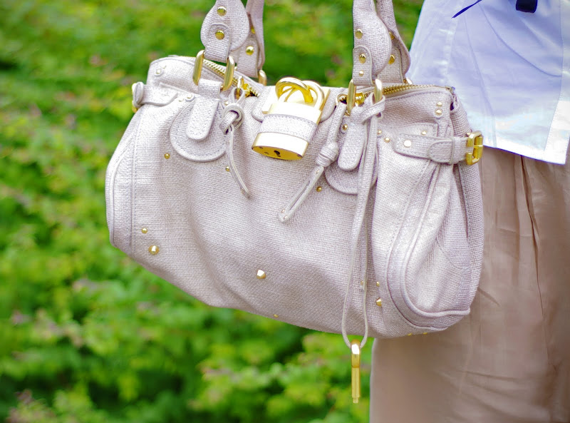FUNGLI PADLOCK TWEED HANDBAG FUNGLI PADLOCK TWEED HANDBAG