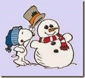 snoppy and snowman