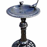 Kąpielisko dla ptaków z żeliwa, P687, wysokość 87 cm, średnica 49 cm