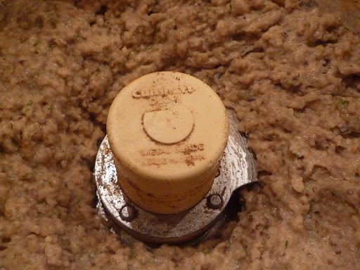 This is what the mixture looks like when it's ready to be shaped into burgers.