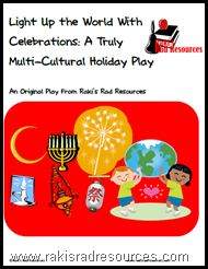 Free holiday play or reader's theater to explain how light is used in winter holiday celebrations around the world.