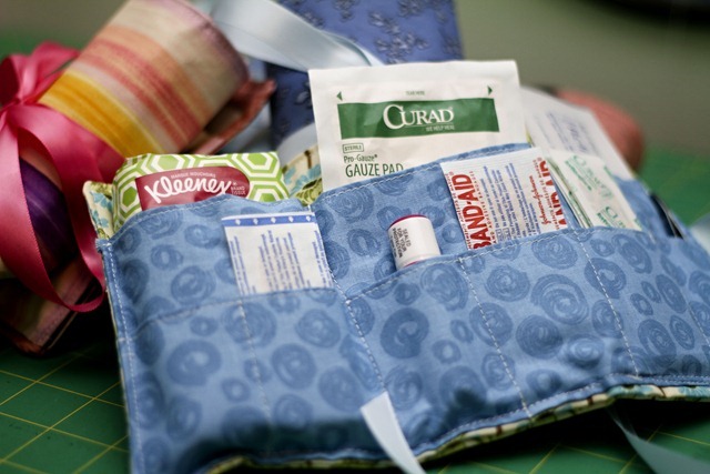 first aid kit inside
