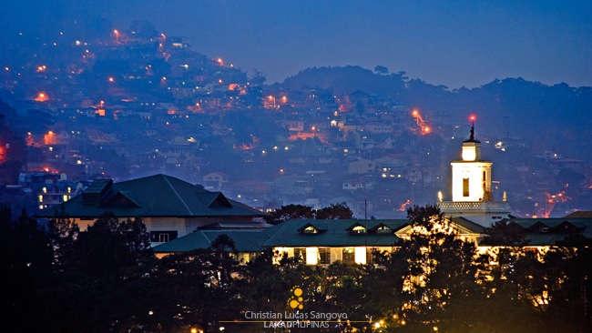 Glowing Hills Along Baguio City Hall