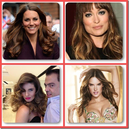 Mechas acobreadas e douradas vero 2013