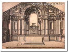 Prospecto da pintura que fez o capitão Antônio José Landi na capela-mor da Igreja Matriz da Vila Capital de Barcelos, no ano de 1785, grátis. Deu-o para o Real Gabinete de História Natural.