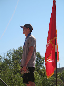 We met a new MudRun friend. John won the 35-39 divsion and placed 3rd overall.