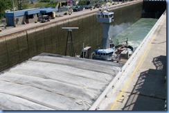 7945  St. Catharines - Welland Canals Centre at Lock 3 - Viewing Platform - WILF SEYMOUR tug and her barge ALOUETTE SPIRIT downbound