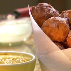 Peach Fritters with Orange Glaze