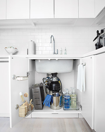 I organized all my cleaning supplies under the sink. This small pull out organizer fit nicely here and makes it easy to find what I need fast while keeping everything neat. I organized all my cleaning supplies under the sink. This small pull out organizer fit nicely here and makes it easy to find what I need fast while keeping everything neat.