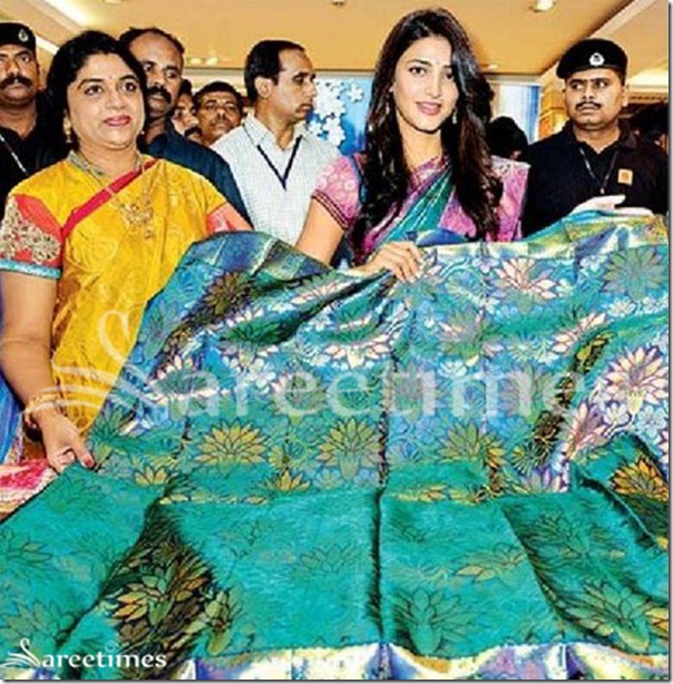 Sruthi_Hassan_Saree