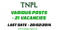 TNPL-Jobs-2014 TNPL-Jobs-2014