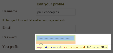 My Dish web interface showing a password field