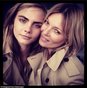 Kate Moss and Cara Delevingne
