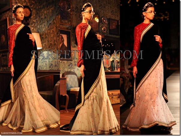 Sabyasachi_White_Black_Saree