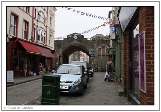 Looking east in Caernarfon