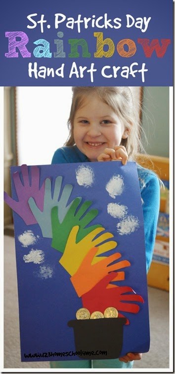 ST. Patricks Day Rainbow Hand Art Craft - This is such a cute craft for toddler, preschool and Kindergarten age kids. ST. Patricks Day Rainbow Hand Art Craft - This is such a cute craft for toddler, preschool and Kindergarten age kids.