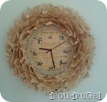 Book Wreath Clock