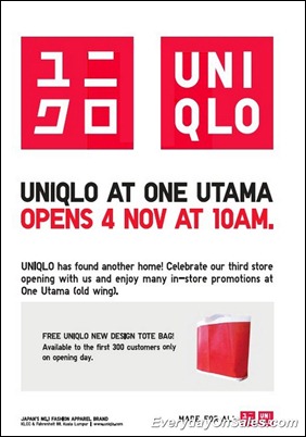 Uniqlo-Opening-at-1Utama-2011-EverydayOnSales-Warehouse-Sale-Promotion-Deal-Discount