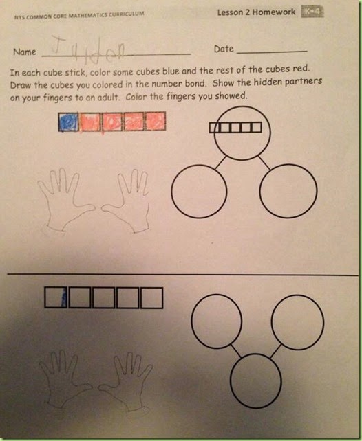 Jaiden's common core kindergarten math problem