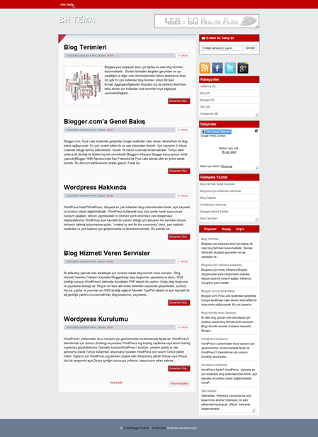 Curo Blogger Teması Curo Blogger Teması