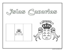 CANARIAS ESCUDO Y BANDERA JUGARYCOLOREAR2pg 1