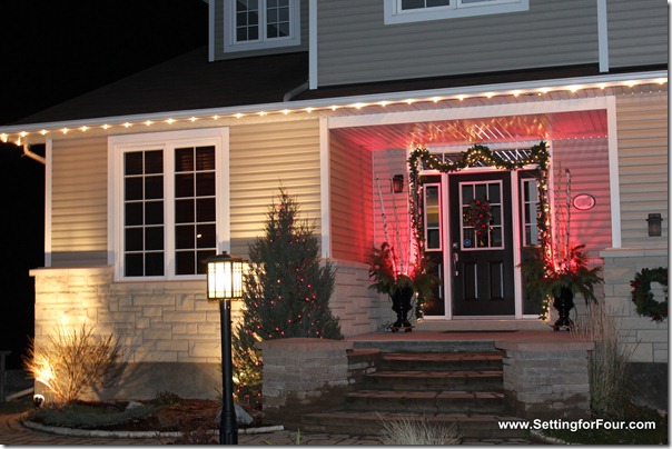 Christmas Entryway from Setting for Four #christmas #entryway #holiday #outdoor