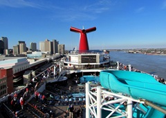 Looking Aft, past the water slide