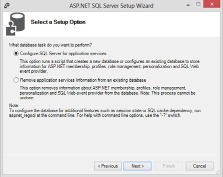 Configure SQL server application services 2