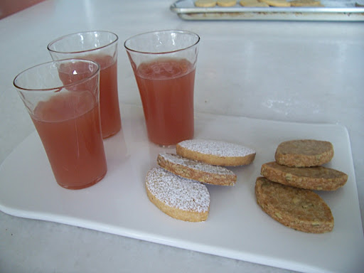 The cider and cookies during development.