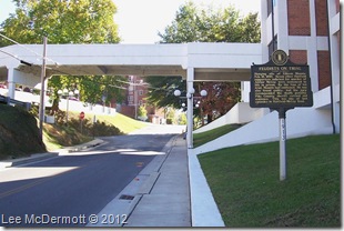 Feudists On Trial marker on campus of Pikeville College, Pike Co. Kentucky