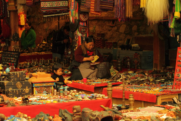 Scene from Thimphu's weekly market