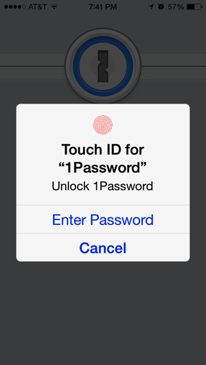 Touch ID for 1Password