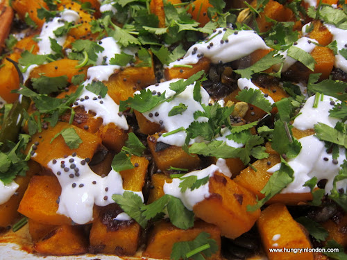 Ute cooks: ROASTED BUTTERNUT SQUASH WITH CARDAMON AND NIGELLA SEEDS (Ottolenghi) Ute cooks: ROASTED BUTTERNUT SQUASH WITH CARDAMON AND NIGELLA SEEDS (Ottolenghi)