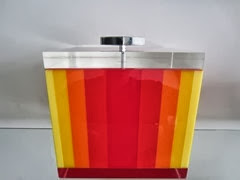 Acrylic box in the style of Verner Panton