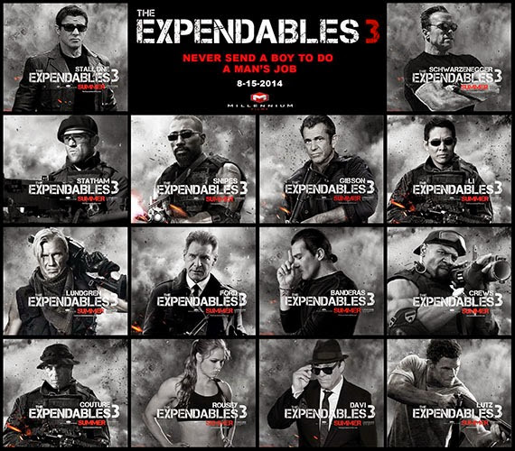 Banneren a The Expendables 3 biztos szereplői