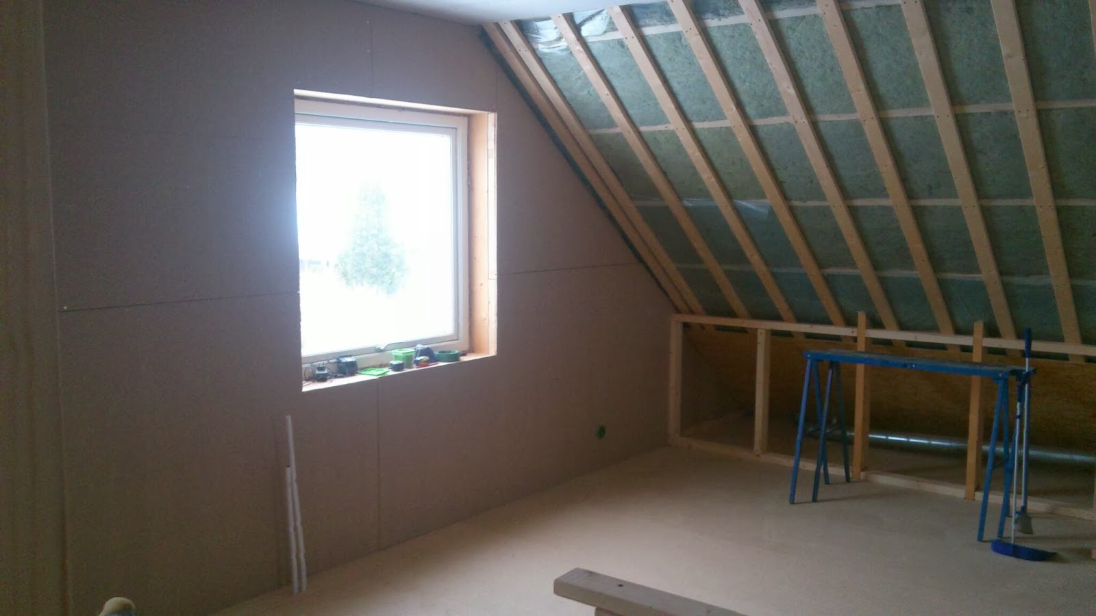 Huset en övervåning blir till: januari 2014