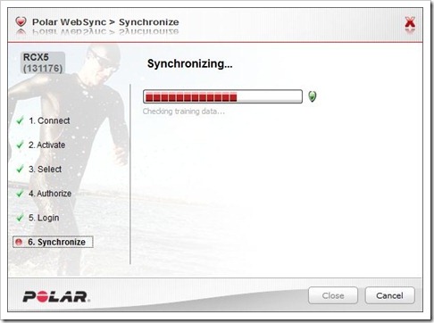 Polar RCX5 and Websync Data Upload