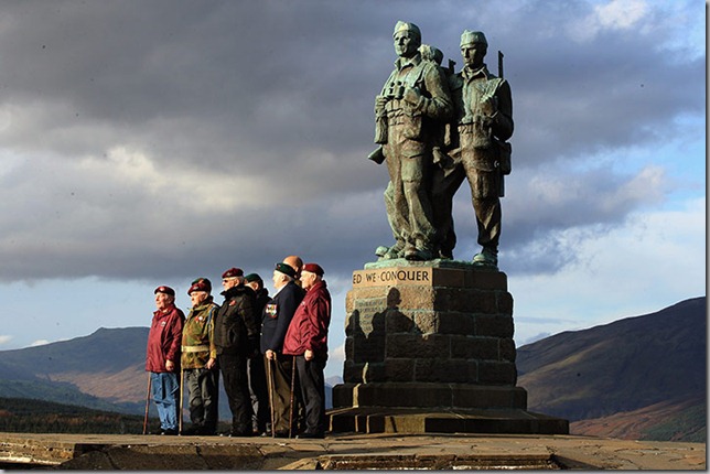 Veterans-attend-Commando Memorial Spean Bridge Scotland