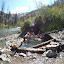 Some of the crew in the loon creek hot springs