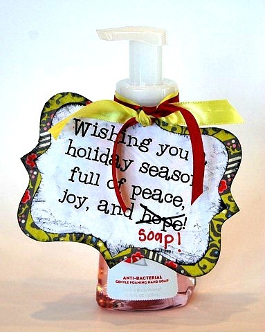 Christmas Neighbor Gift...wishing you a holiday season full of peace, joy, and soap!