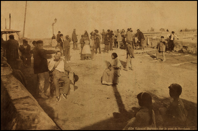 barberos en puerta de serranos 1888 barberos en puerta de serranos 1888