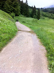 Wir sind noch auf Kilometer 2 - hier wieder leicht ansteigend. Wir sind noch auf Kilometer 2 - hier wieder leicht ansteigend.