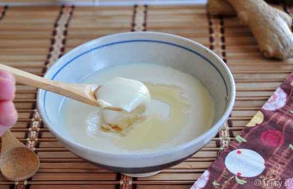 Homemade Tofu Pudding (To-Fu-Fa) with Ginger Syrup 自家製豆腐花