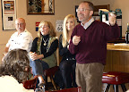 Chris Steinhauser, Superintendent of Long Beach Unified School District, speaks about the importance of voters putting pressure on Sacramento legislators to adequately fund education. Harry Saltzgaver, editor of The Long Beach Gazette, Nancy Foster, wife of Long Beach Mayor Foster and Judy Seal, Executive Director of the Long Beach Education Foundation, look on (from the left) in interest. This was on June 5, 2011 at the Progressive Dinner Party Long Beach fundraiser for Save LBUSD Middle School Sports. Chris Steinhauser, Superintendent of Long Beach Unified School District, speaks about the importance of voters putting pressure on Sacramento legislators to adequately fund education. Harry Saltzgaver, editor of The Long Beach Gazette, Nancy Foster, wife of Long Beach Mayor Foster and Judy Seal, Executive Director of the Long Beach Education Foundation, look on (from the left) in interest. This was on June 5, 2011 at the Progressive Dinner Party Long Beach fundraiser for Save LBUSD Middle School Sports.