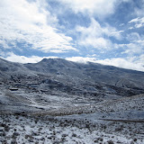 The snowy mountains outside of Uyuni